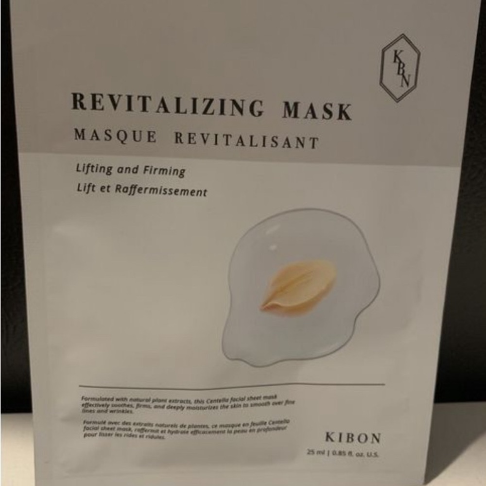 Kibon Revitalizing Mask. 1 Lifting and Firming Sheet Mask. 25 ml/0.85 fl. oz